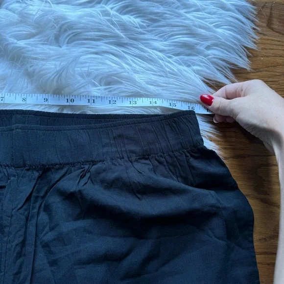 NWT Madewell Drawstring Wide-Leg Pants in black - Picture 13 of 15